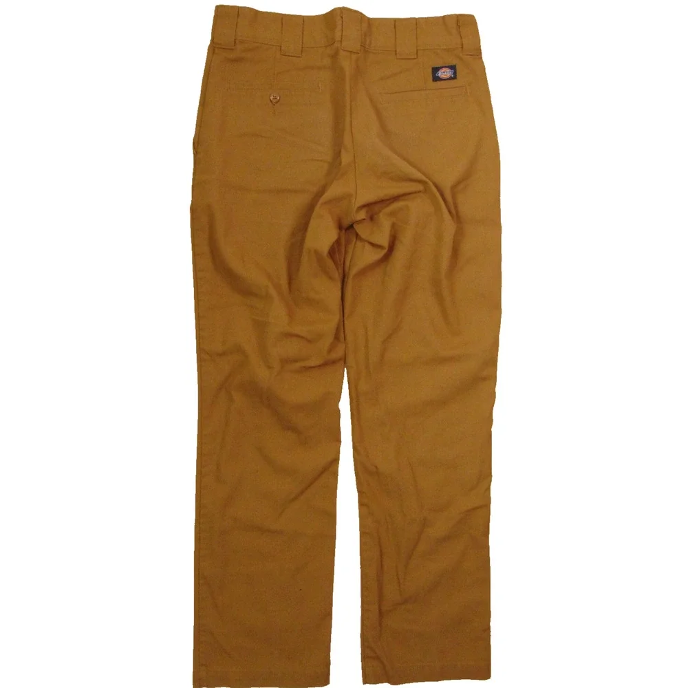 Dickies Flex Slim Taper Stretch Twill Work Pants Mens 31x30 Brown Duck Canvas